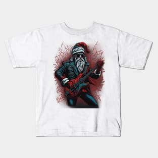 Guitar Santa Kids T-Shirt